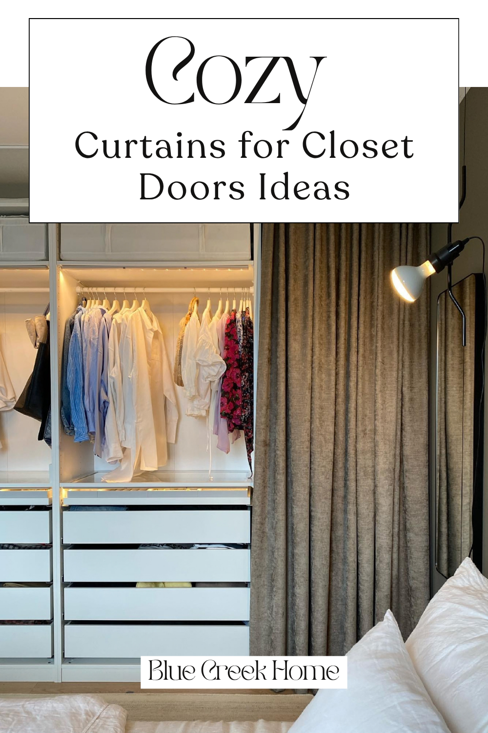 Cozy Curtains for Closet Doors Ideas