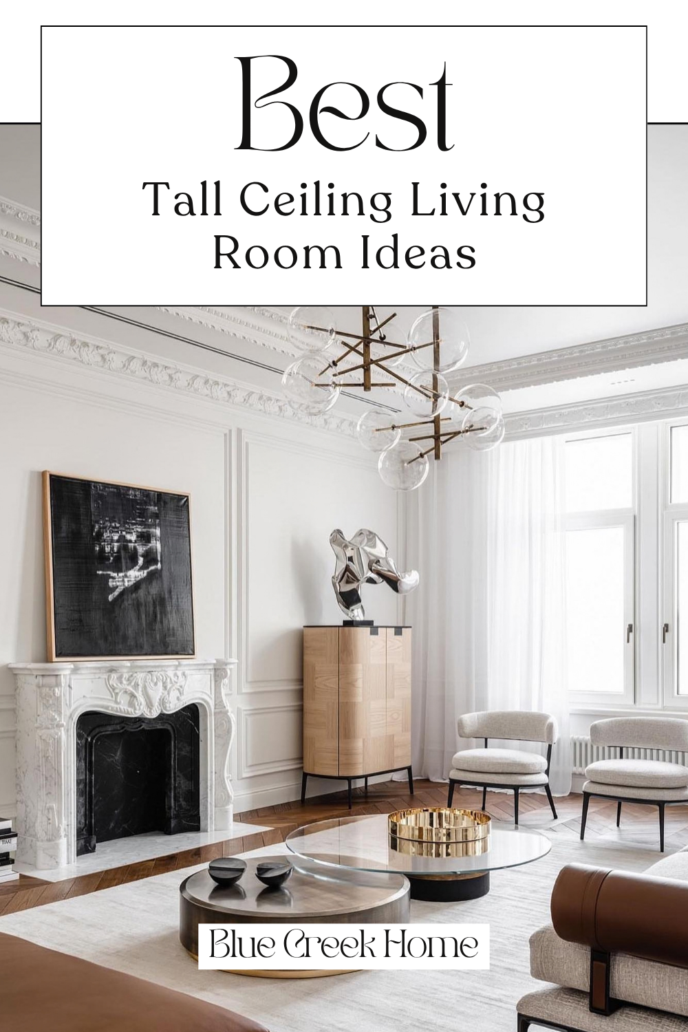 Best Tall Ceiling Living Room Ideas