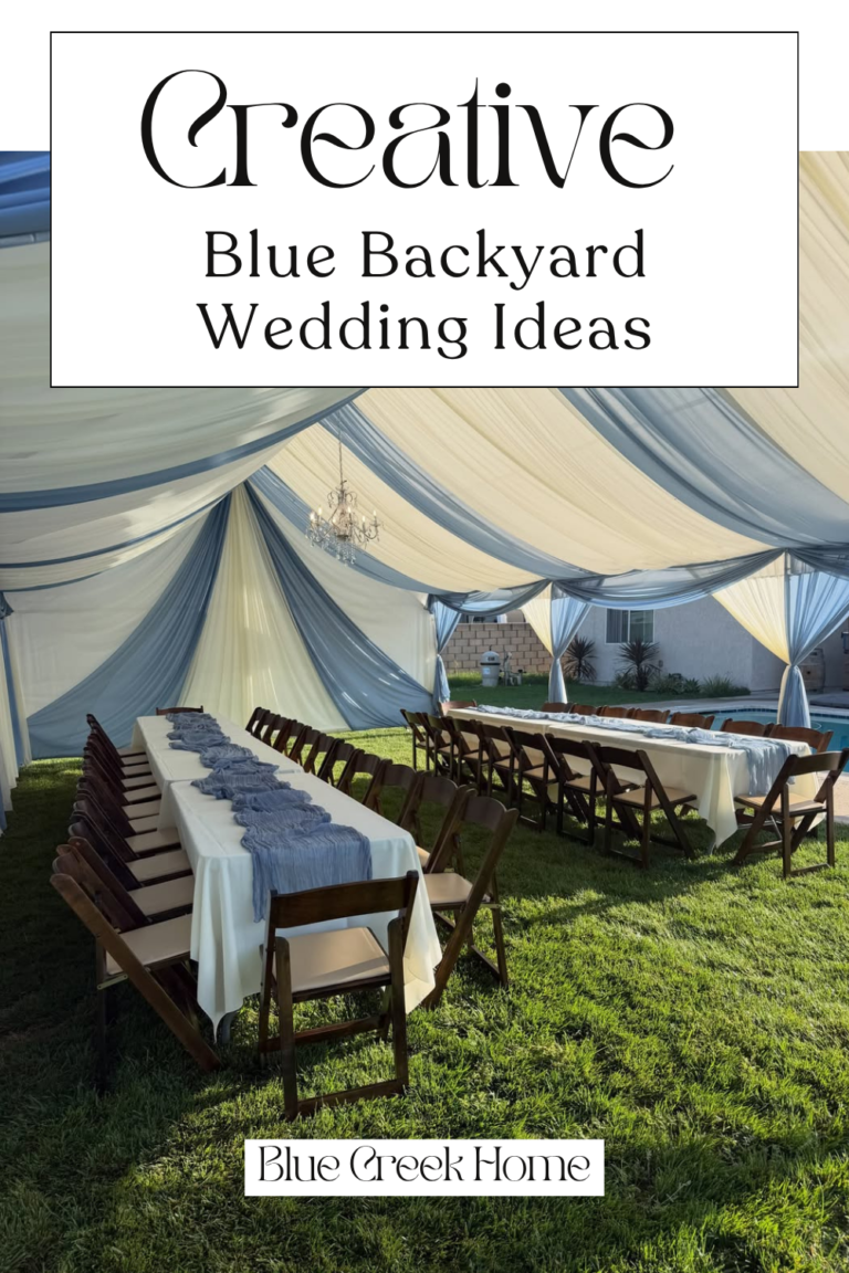 Blue Backyard Wedding Ideas