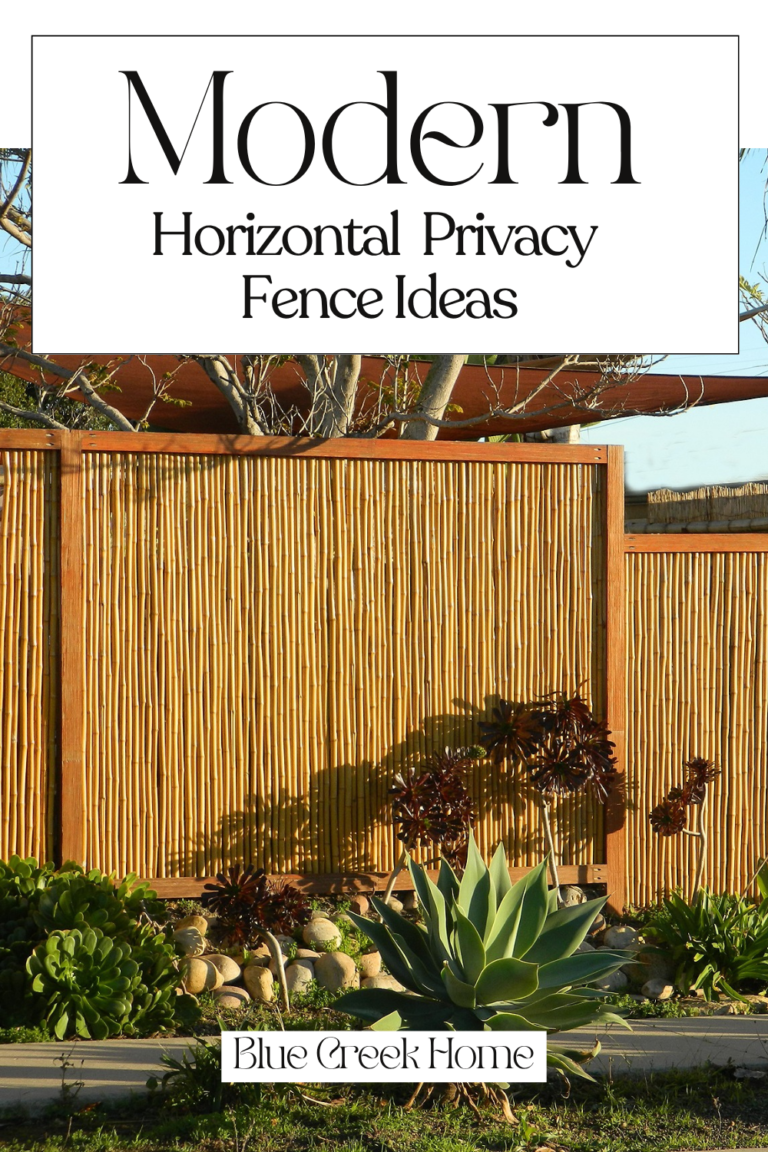 Modern Horizontal Privacy Fence Ideas