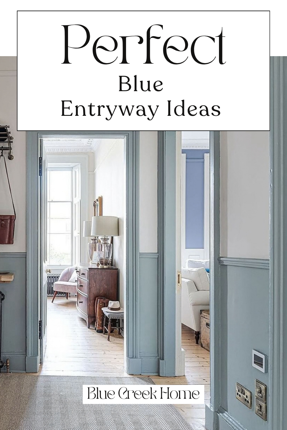 Perfect Blue Entryway Ideas
