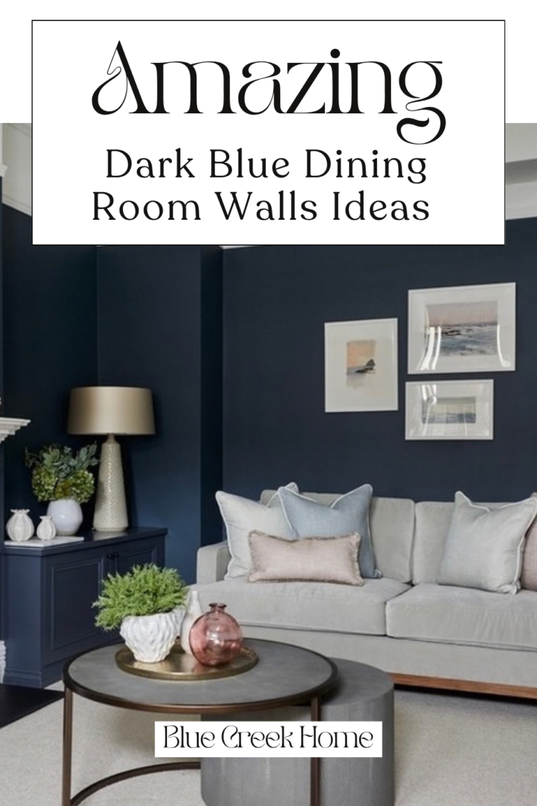 Amazing Dark Blue Dining Room Walls Ideas