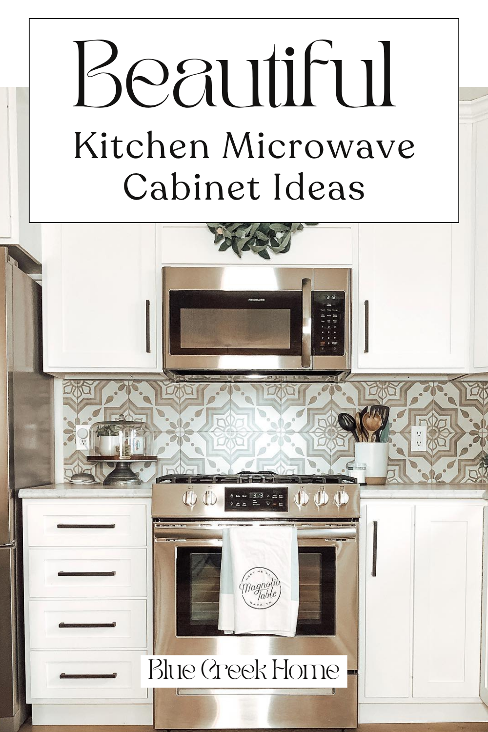 Beautiful Kitchen Microwave Cabinet Ideas