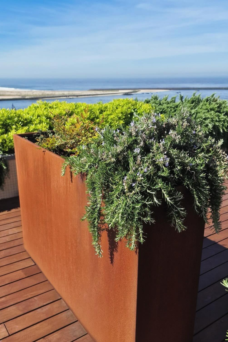 Corten Steel Planters Ideas