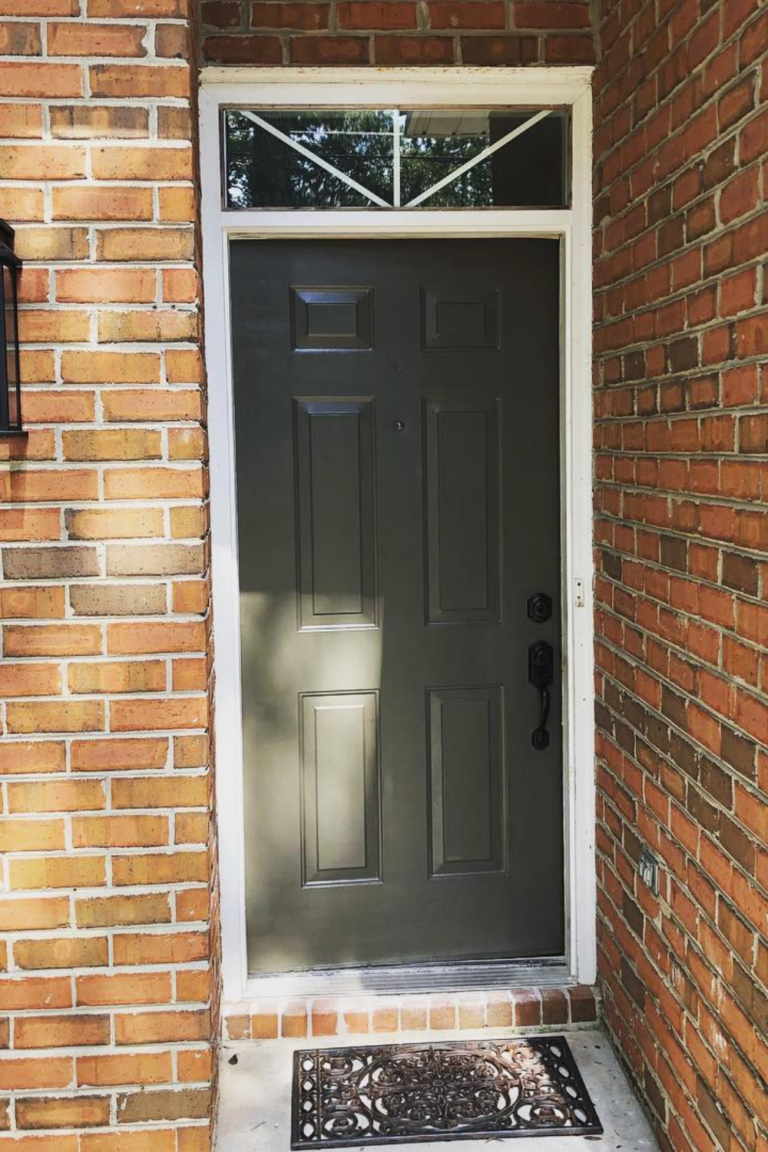 front door colors with red brick