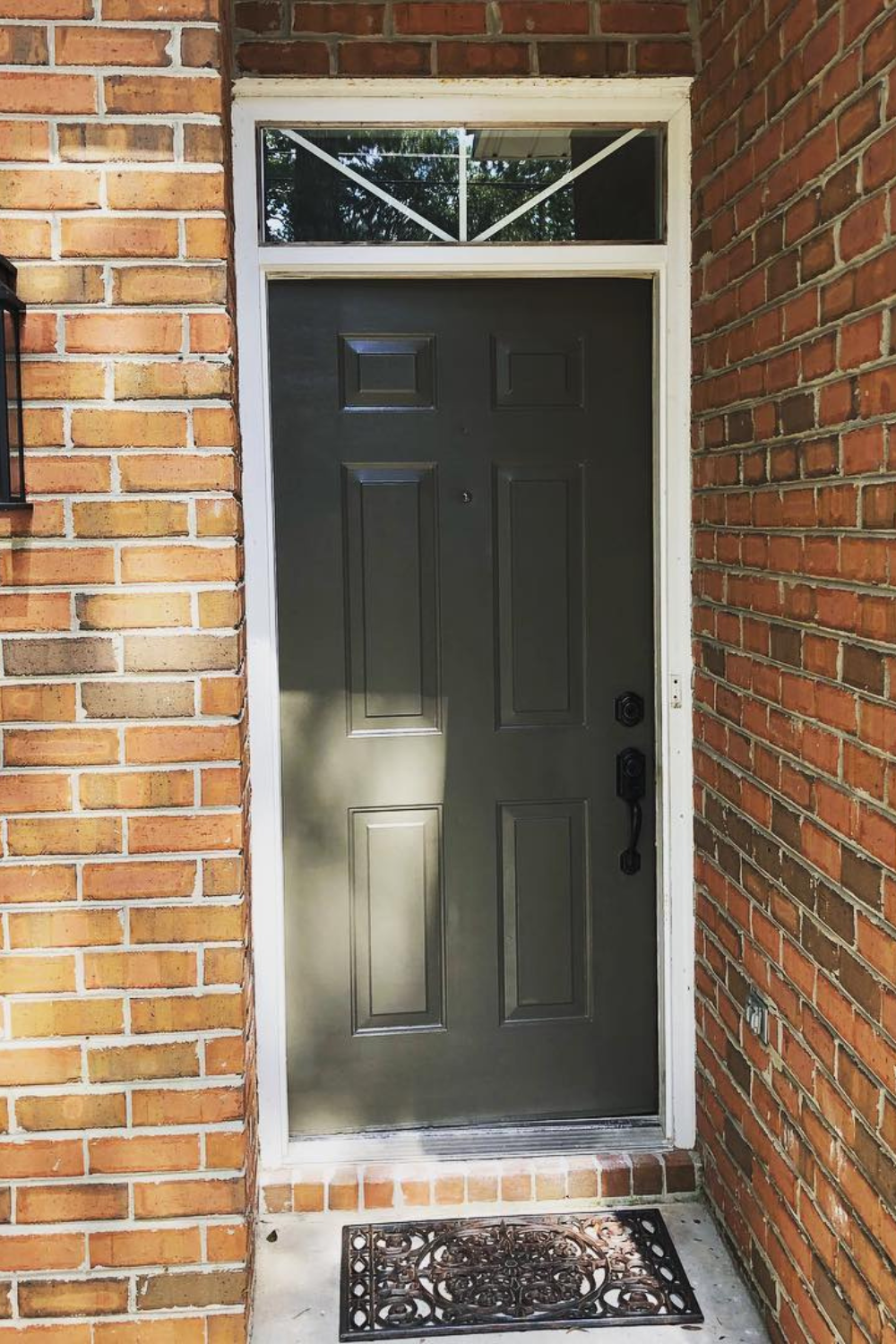 front door colors with red brick