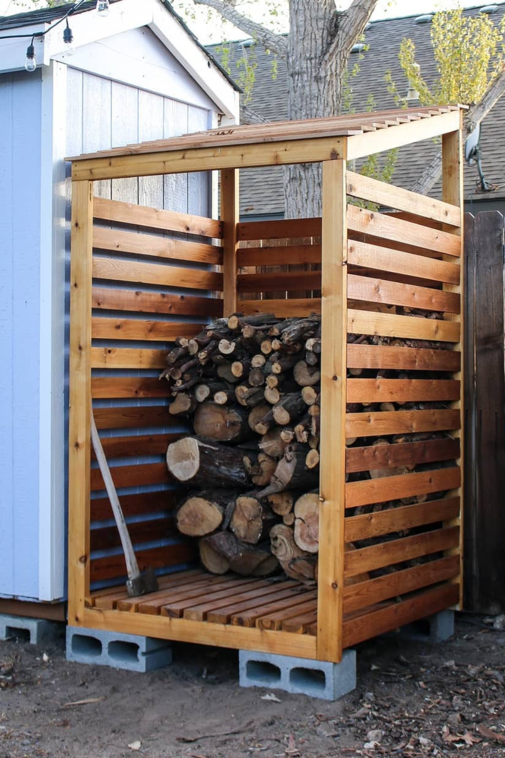 firewood storage