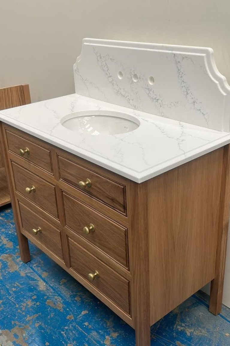 oak bathroom vanity
