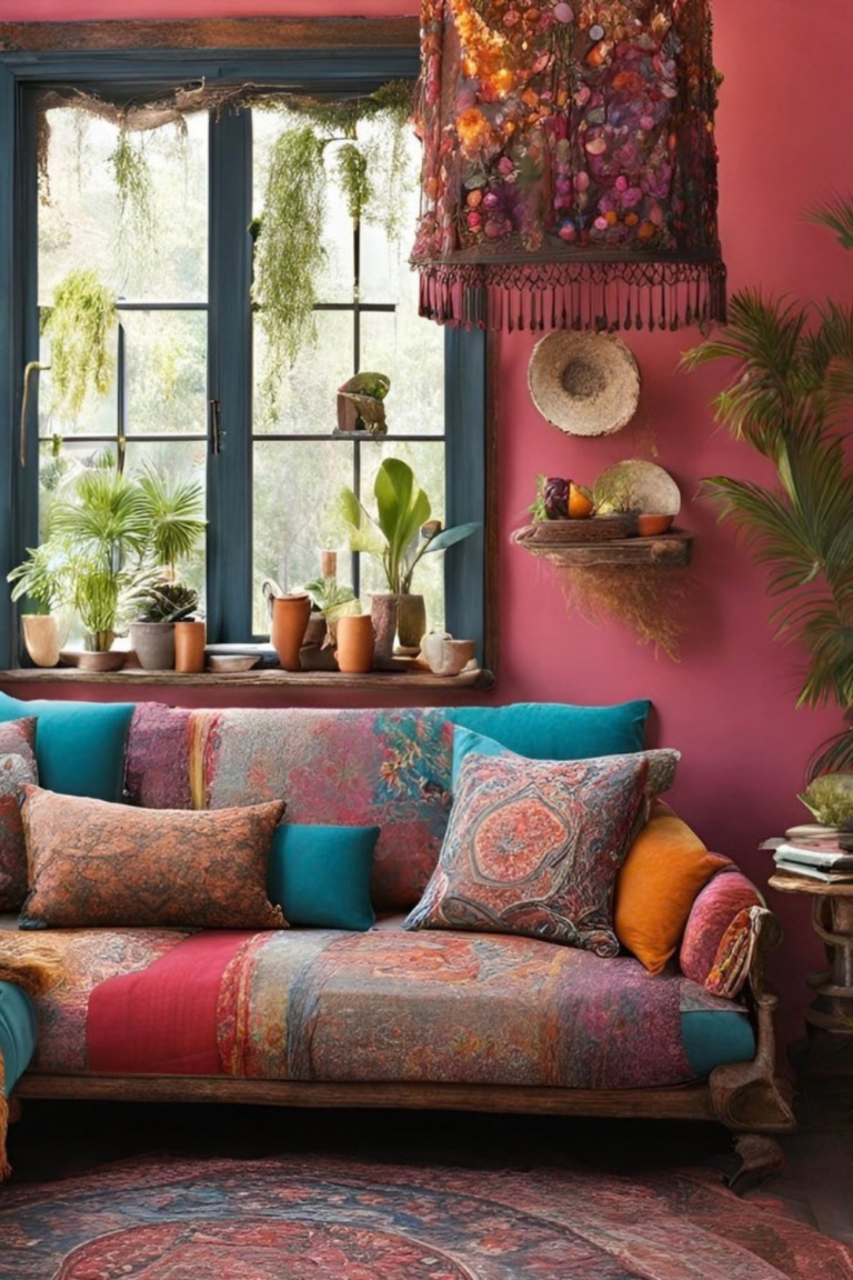 Best pink boho living room Ideas